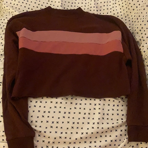 American Eagle Outfitters Tops - ‼️SOLD‼️American Eagle Cropped Long Sleeve Sweatshirt